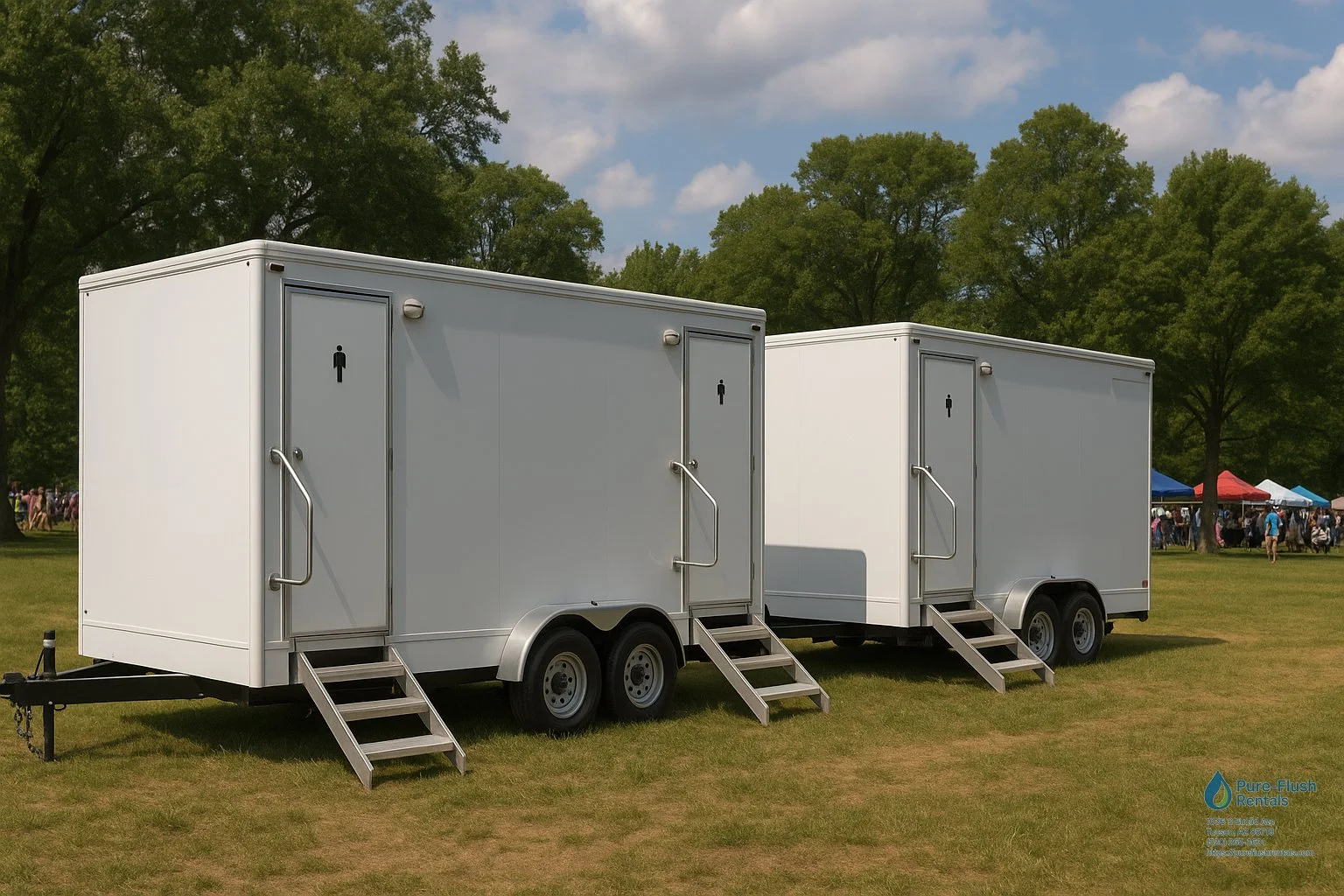 portable restroom trailer rental near tucson